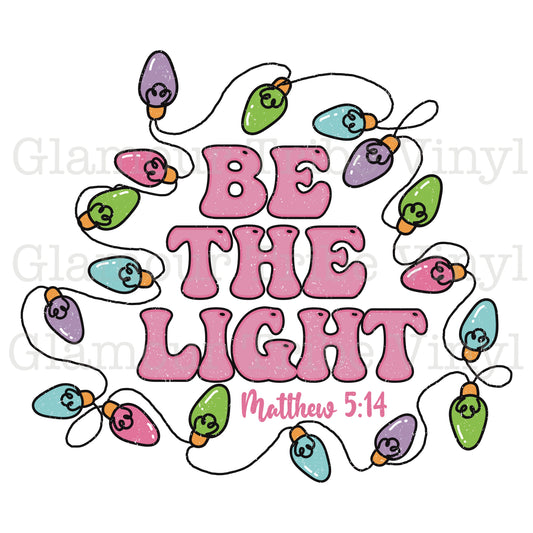 Be the Light Clear Cast Decal