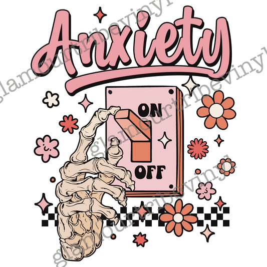 Anxiety Switch Funny Decal