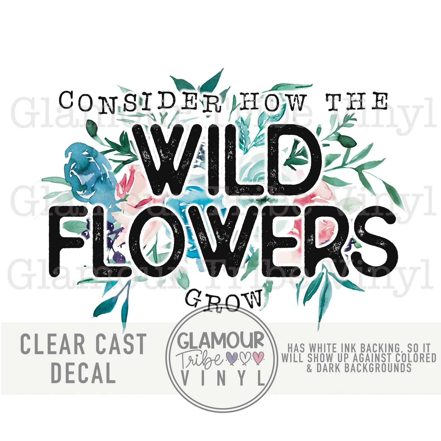 Consider How the Wild Flowers Grow