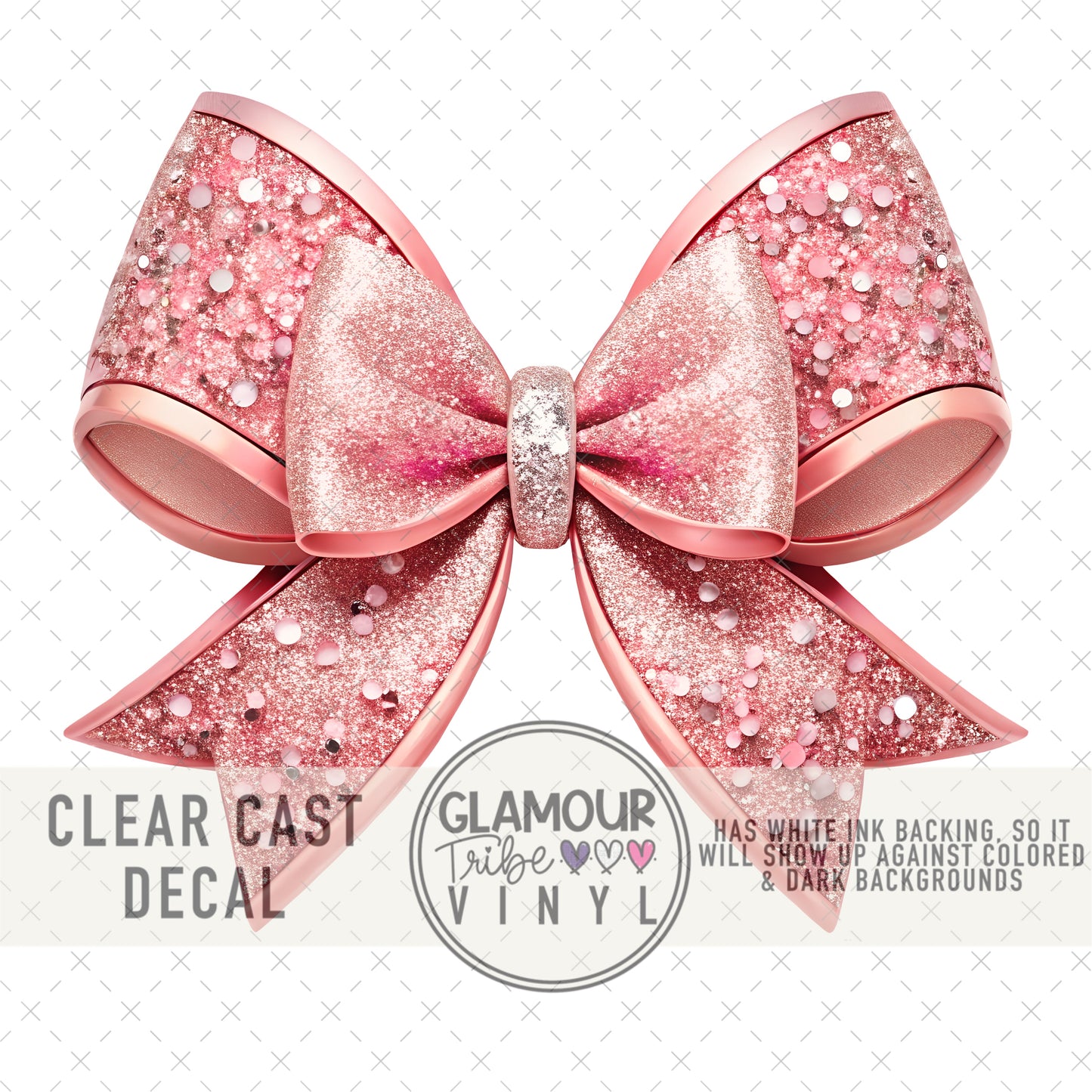 PINK GLITTER BOW