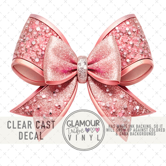 PINK GLITTER BOW