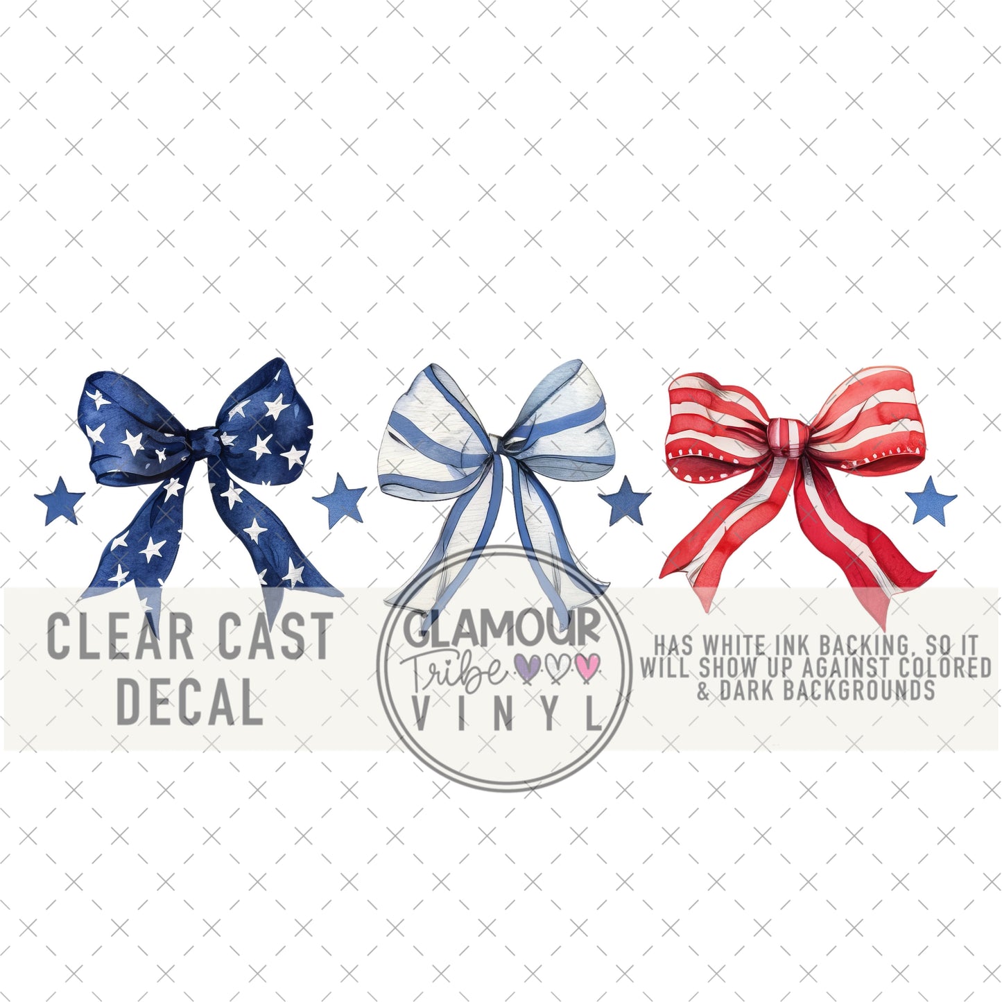 RED, WHITE, & BLUE-TIFUL BOW TRIO