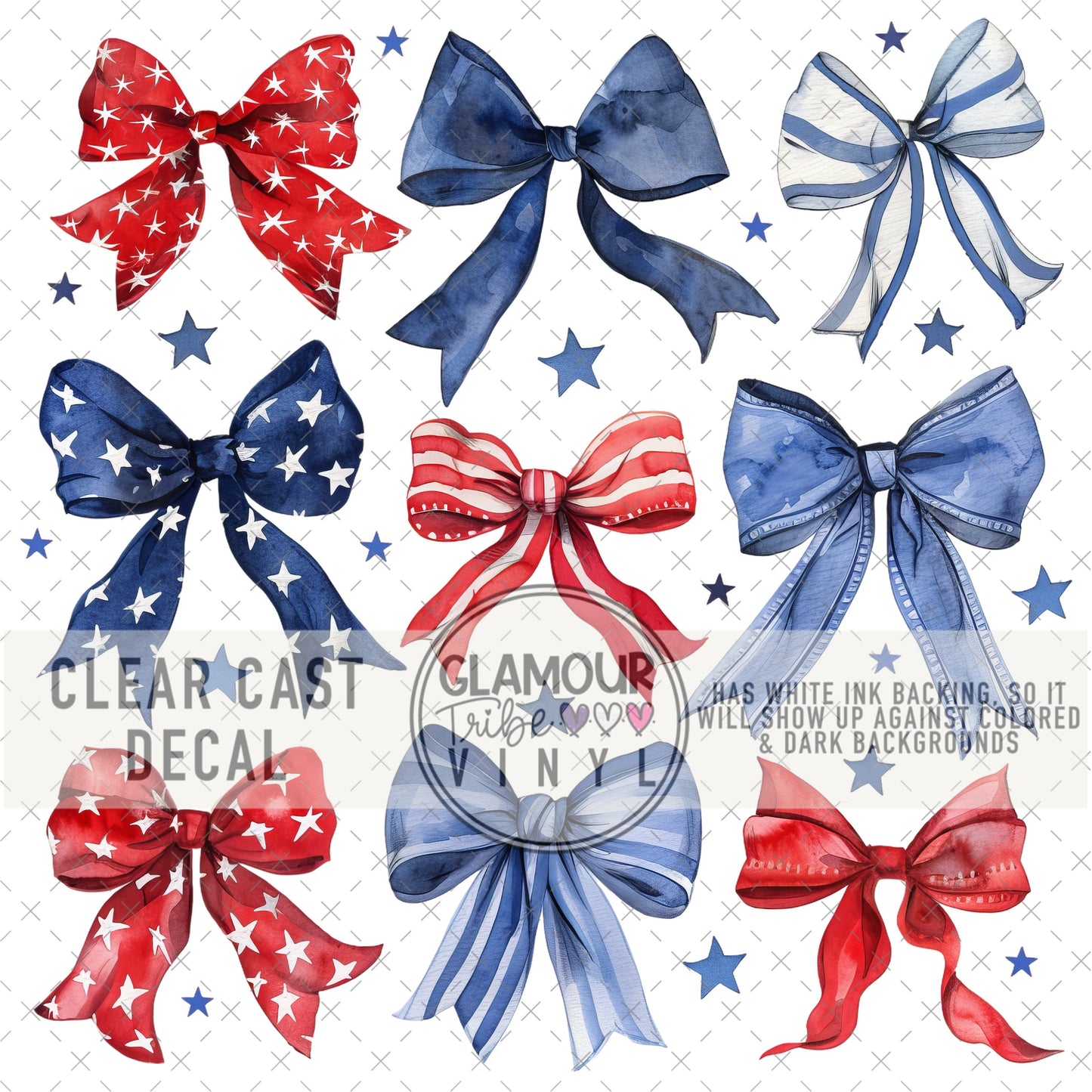 RED, WHITE, & BLUE-TIFUL BOW STACK