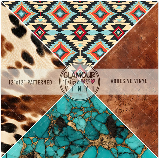 COWHIDE AZTEC QUAD