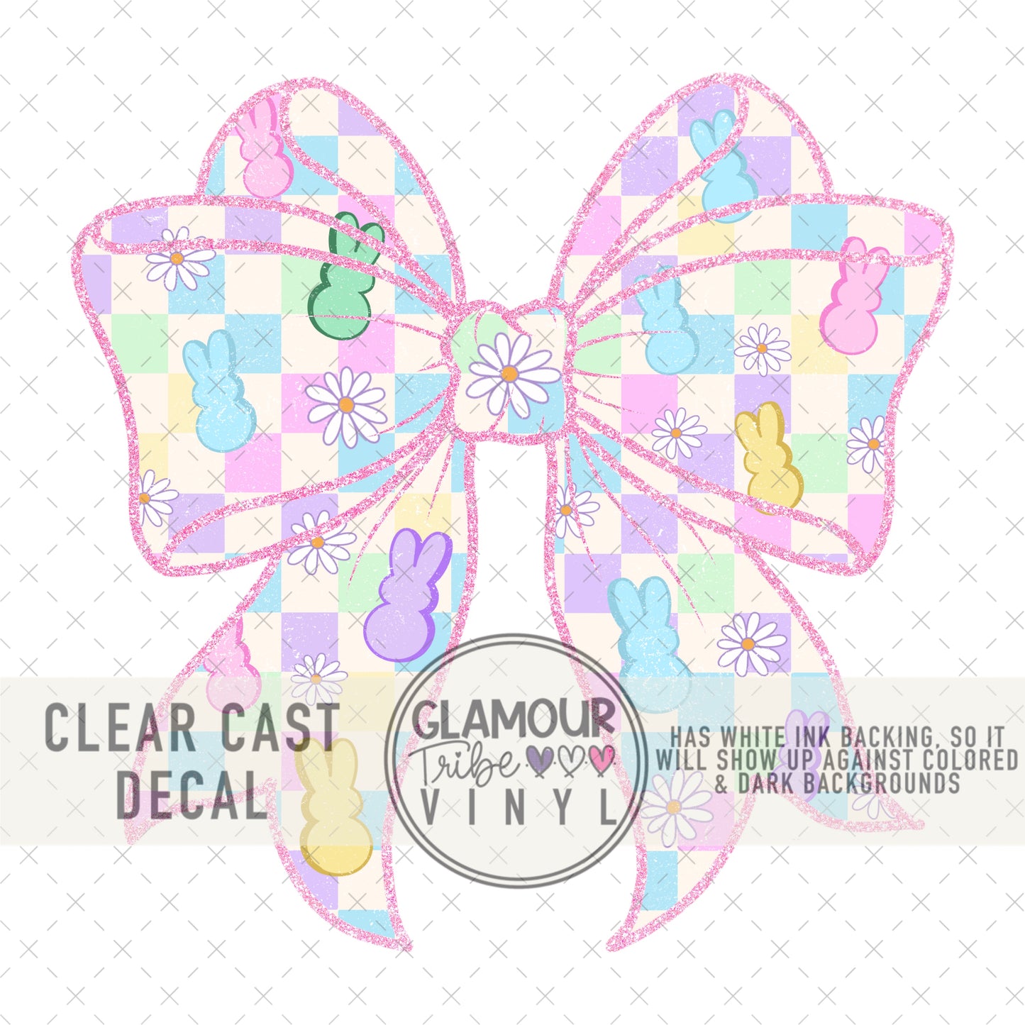 PASTEL CHECK BOW