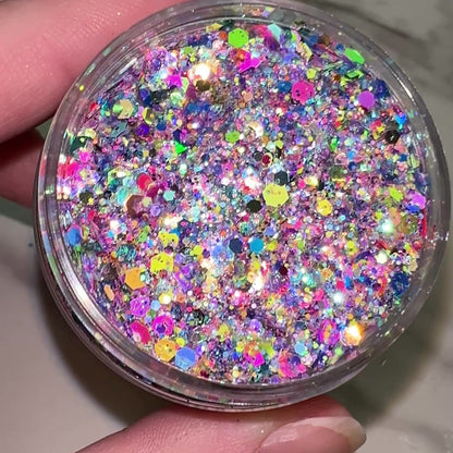 CONVERSATION HEARTS GLITTER MIX